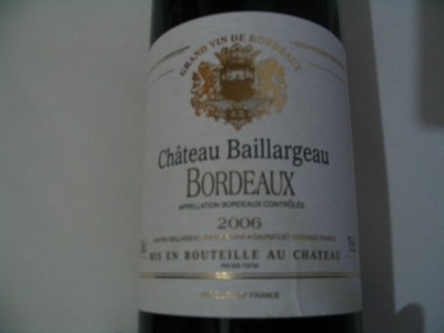 紅酒 法國(guó)波爾多AOC獲獎(jiǎng) 百樂古堡干紅葡萄酒--很不錯(cuò)的一支紅酒